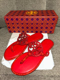 Red Tory Burch bling sandals